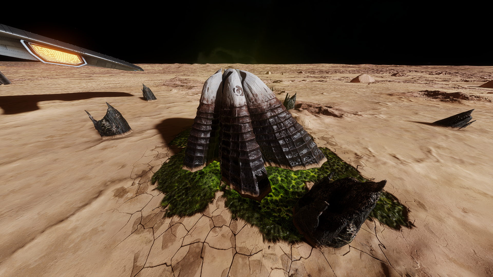 Vue dessus site balane Thargoid